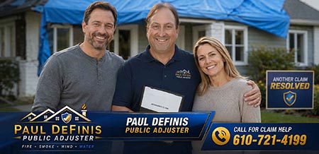 Mainline Restoration Water Damage Insurance Claims Public Adjuster Philadelphia 19010 Bryn Mawr 19096 Wynnewood 19004 Bala Cynwyd Wayne Villanova Pennsylvania. Paul Definis assists homeowners and businesses with fire, storm, roof and property insurance claims. Paul deploys restoration after your claim is approved. Call 610-721-4199.