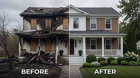 Delaware County Fire Damage Restoration Insurance Claims Public Adjuster 19087 St Davids Strafford Radnor Wayne 19023 Darby 19082 Upper Darby Pennsylvania. Paul Definis assists homeowners and businesses with fire damage, smoke damage, water damage, roof damage, emergency board up and property insurance claims. Paul deploys restoration after your claim is approved. Call 610-721-4199.