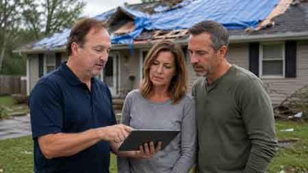 Roof Damage Insurance Claim Public Adjuster Levittown 19054 19055 19056 19057 Bucks County Paul Definis. Paul Definis assists homeowners and businesses with fire damage, smoke damage, water damage, roof damage, emergency board up and property insurance claims. Call 610-721-4199.