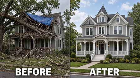 Delaware County Storm Damage Restoration Insurance Claims Public Adjuster 19063 Media Rose Valley 19064 Springfield 19065 Moylan Pennsylvania. Paul Definis assists homeowners and businesses with storm damage, wind damage, hail damage, roof damage, water damage and property insurance claims. Paul deploys restoration after your claim is approved. Call 610-721-4199.
