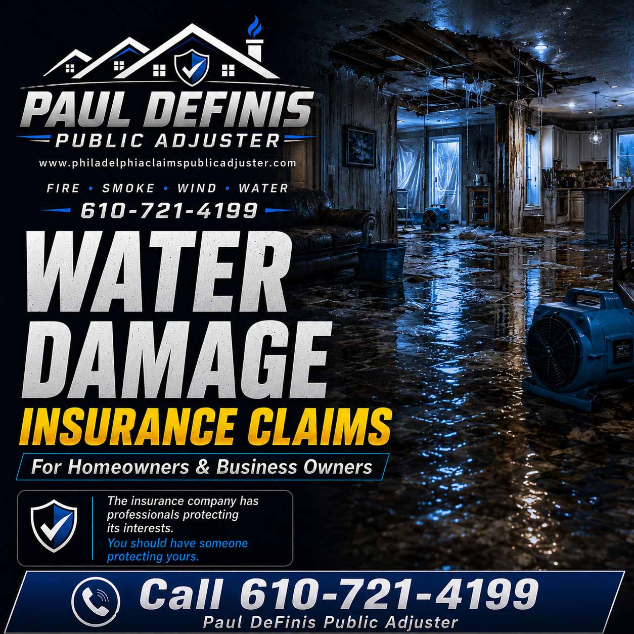 Fire Damage Public Adjuster 19115 19116 Philadelphia Pennsylvania Paul Definis