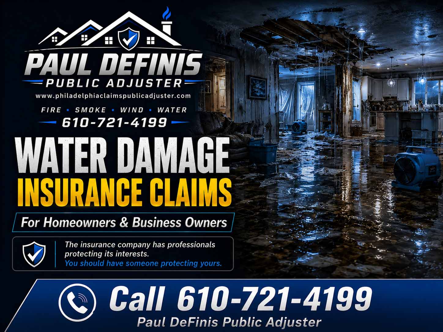 Fire Damage Public Adjuster 19115 19116 Philadelphia Pennsylvania Paul Definis