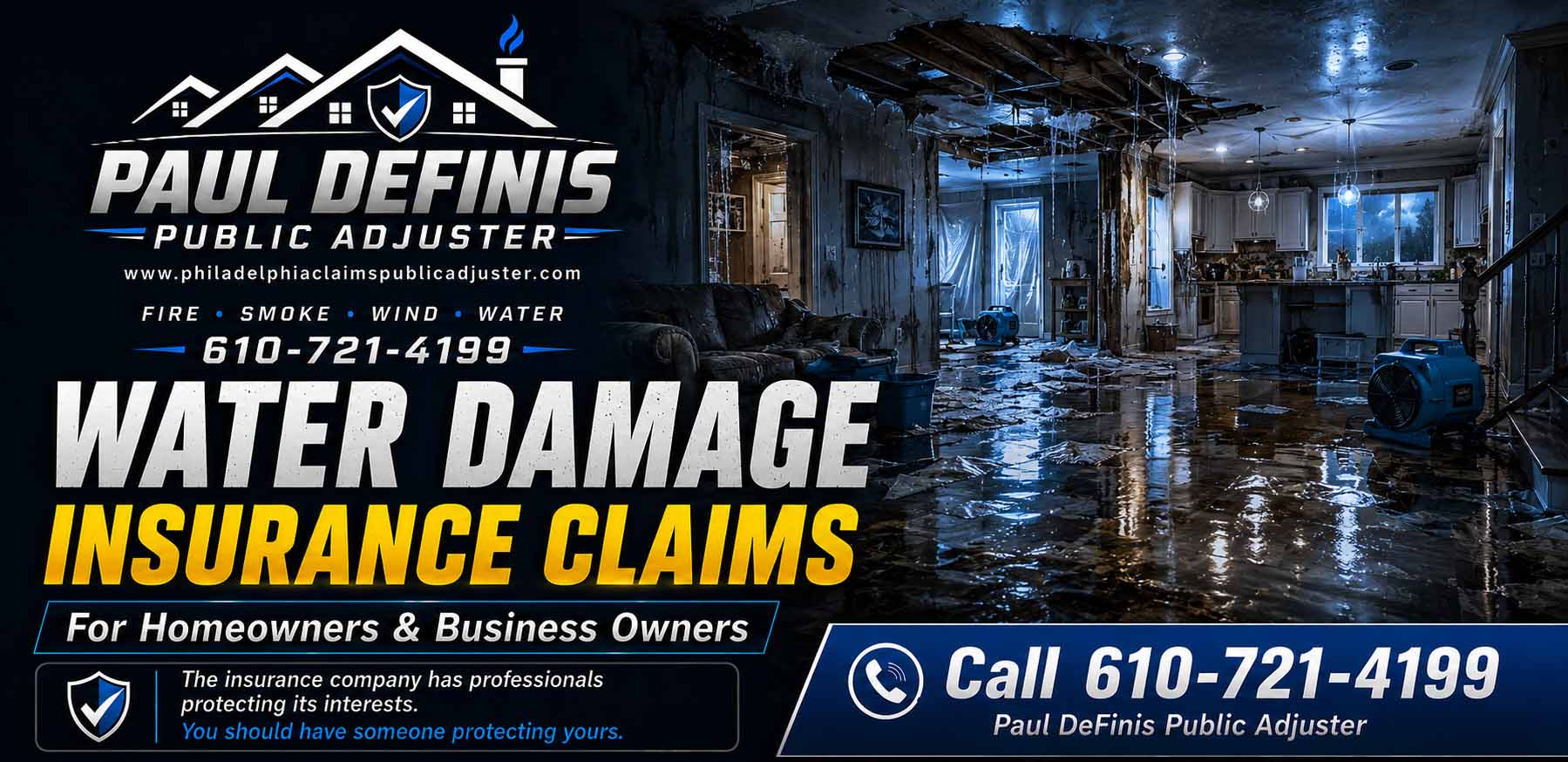 Fire Damage Public Adjuster 19115 19116 Philadelphia Pennsylvania. Paul Definis assists homeowners and businesses with fire damage, smoke damage, water damage, roof damage, storm and property insurance claims. Call 610-721-4199.Fire Damage Public Adjuster 19115 19116 Philadelphia Pennsylvania. Paul Definis assists homeowners and businesses with fire damage, smoke damage, water damage, roof damage, storm and property insurance claims. Call 610-721-4199.